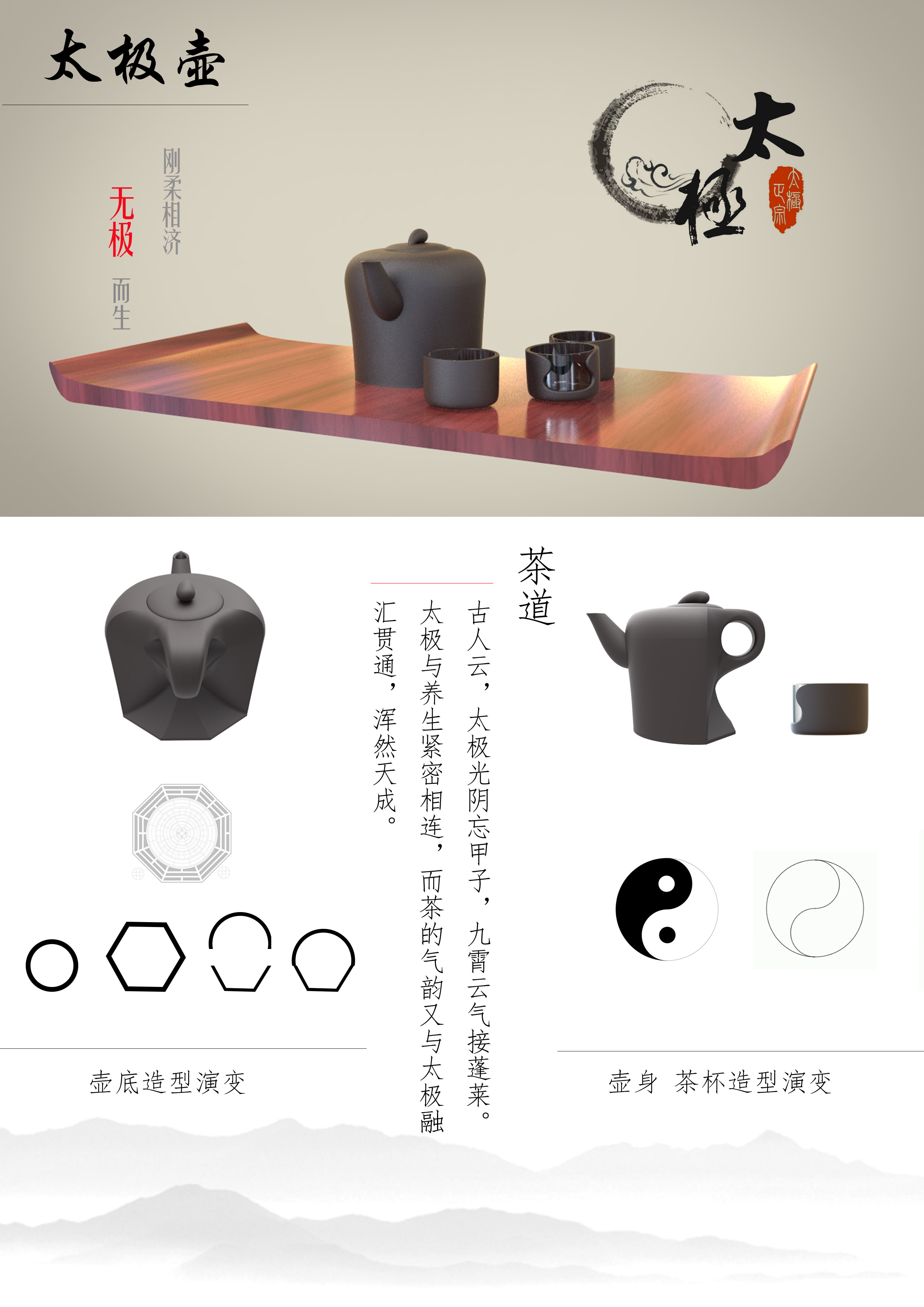 这是一组运用太极文化所做的设计.