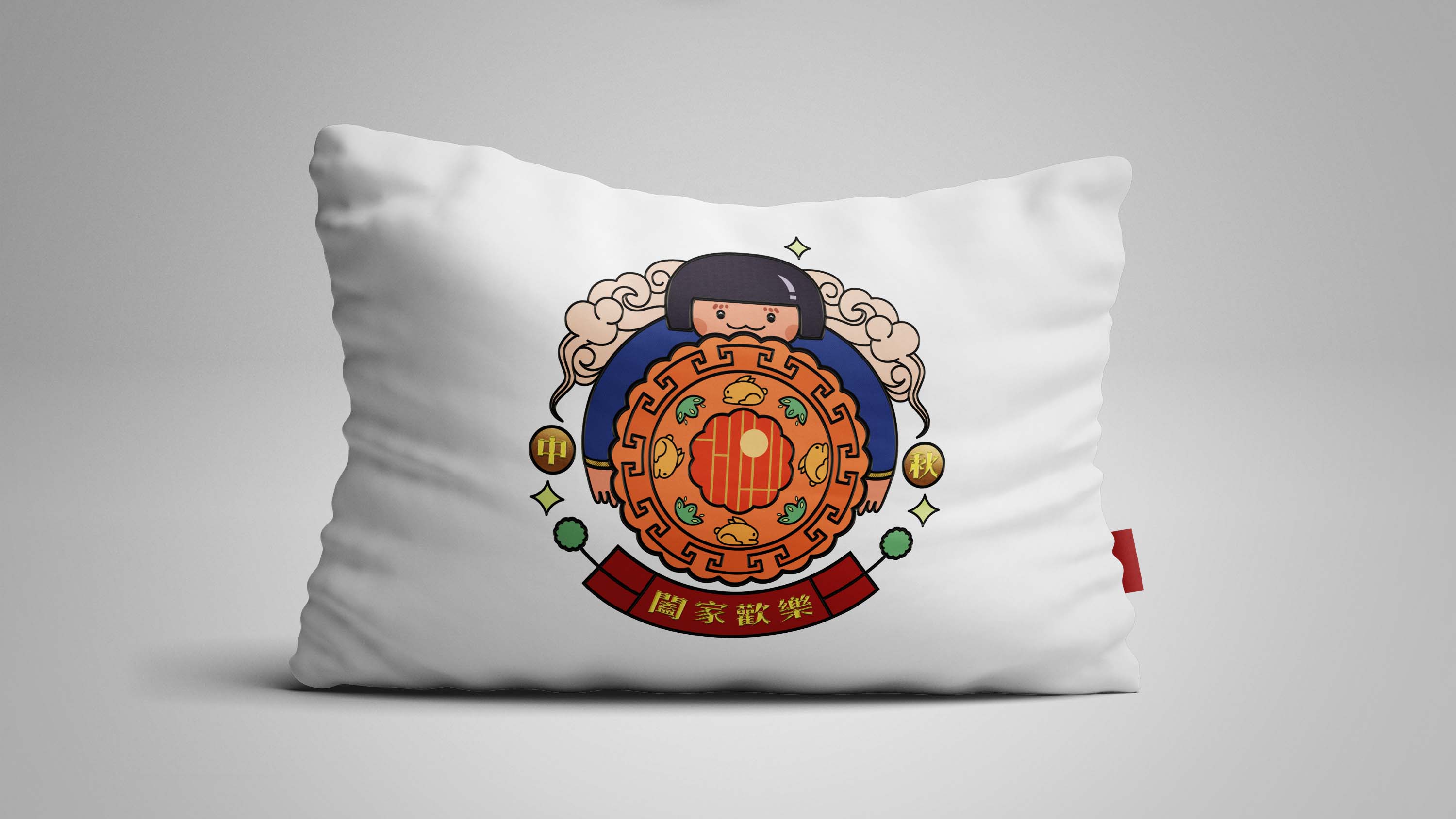 国风月饼包装插画设计